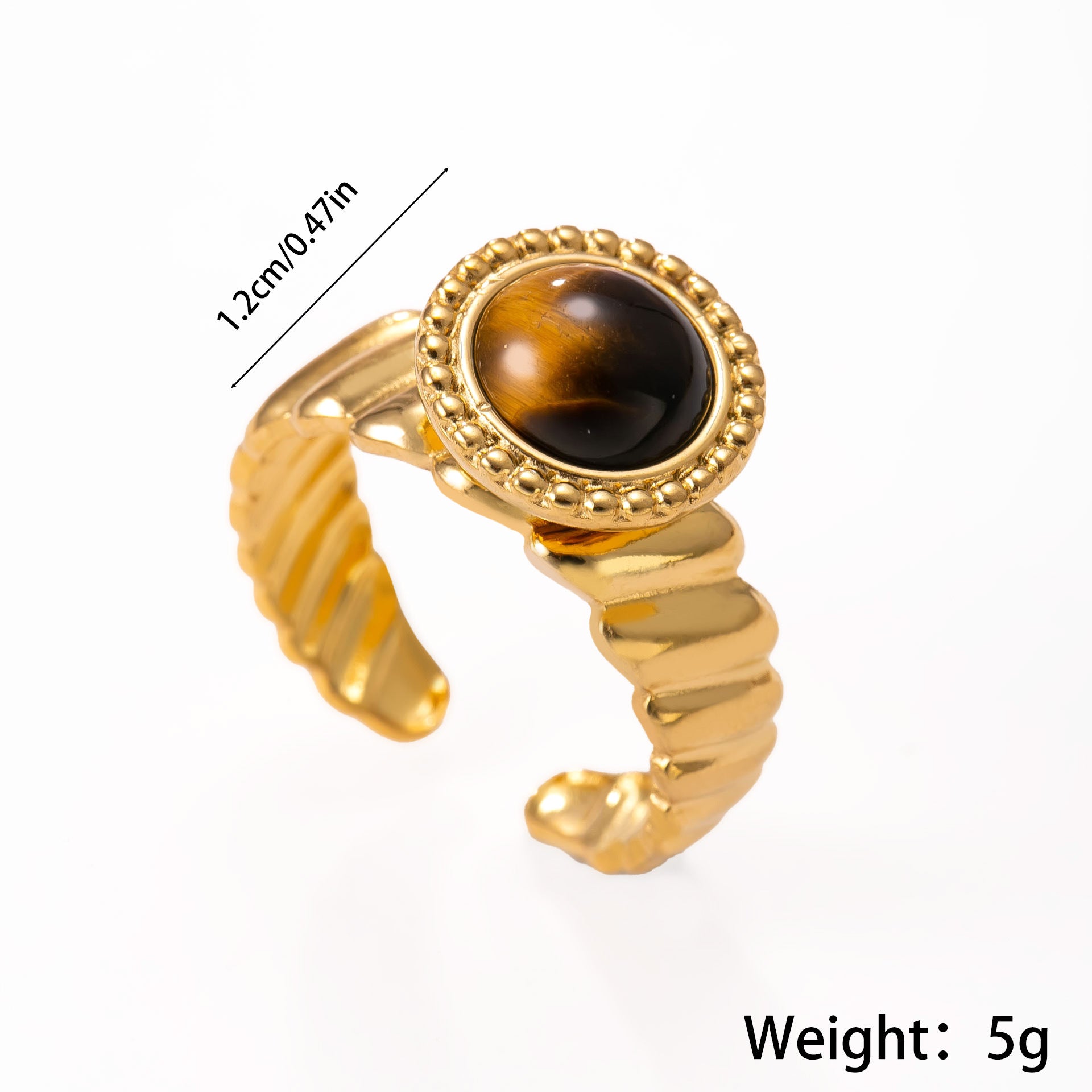Wholesale Vintage Style Gold Plated Stainless Steel Ring Set - 11 Pieces Boutique Resale Jewelry