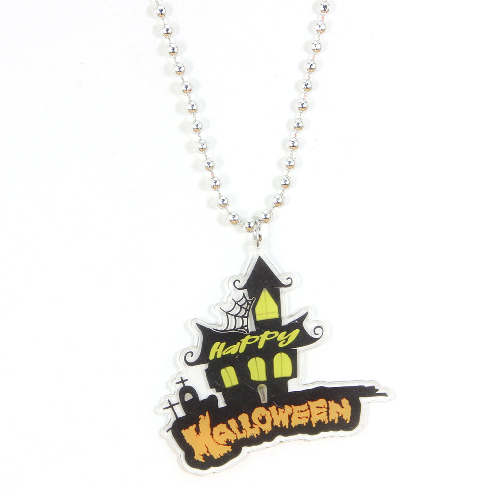 Wholesale Halloween Bat Acrylic Necklaces ACC-NE-Shengh004
