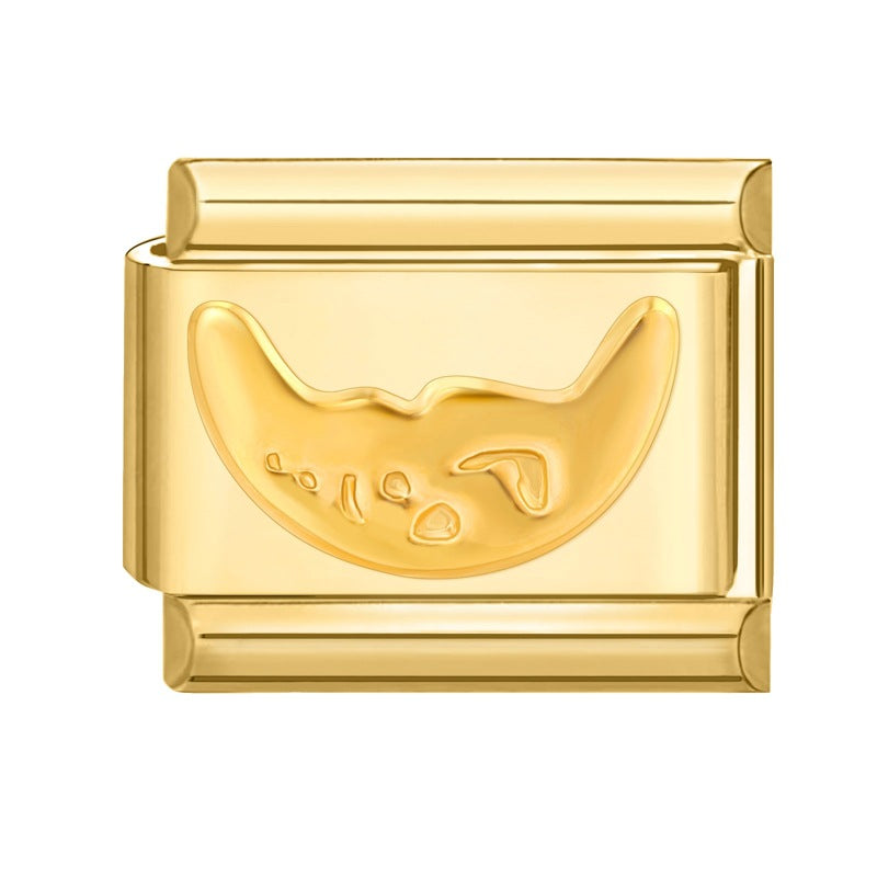 Wholesale Italian Charm Bracelet 9mm DIY Creative Gold Base Stainless Steel Composable Bracelet