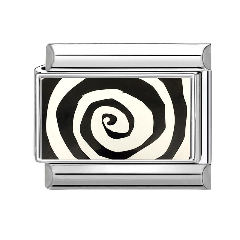 Wholesale 9mm Italian Charm Starter Bracelets DIY square Single Section Creative Stainless Steel Composable Bracelet