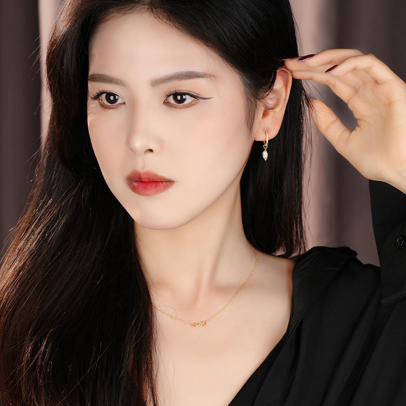 Wholesale Sterling Silver Natural Pearl Earrings