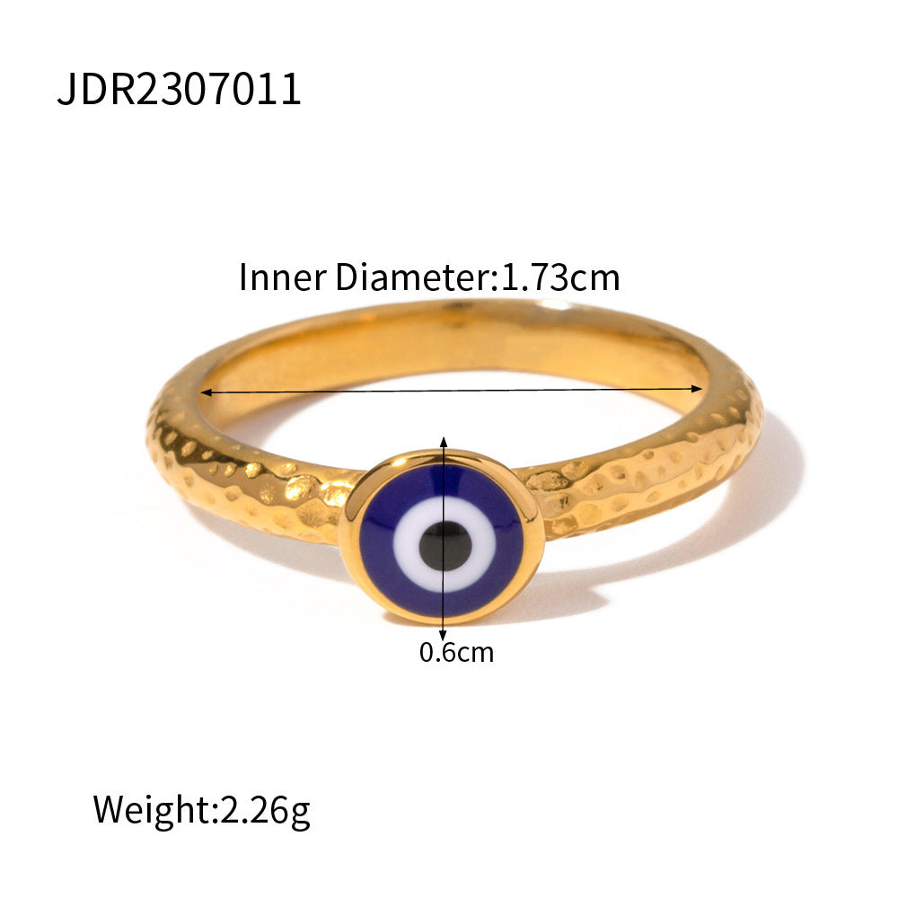 Wholesale Stainless Steel Natural Stone Geometric Ring Fashion Jewelry Accessory Everyday Wear