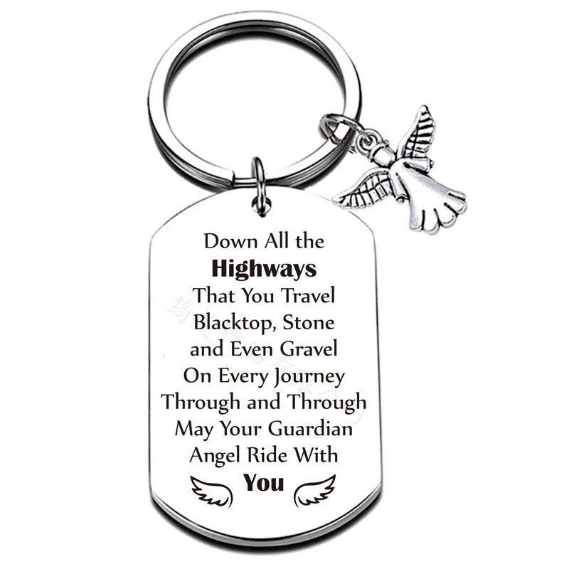 Wholesale  Stainless Steel Inspirational Creative Keychains