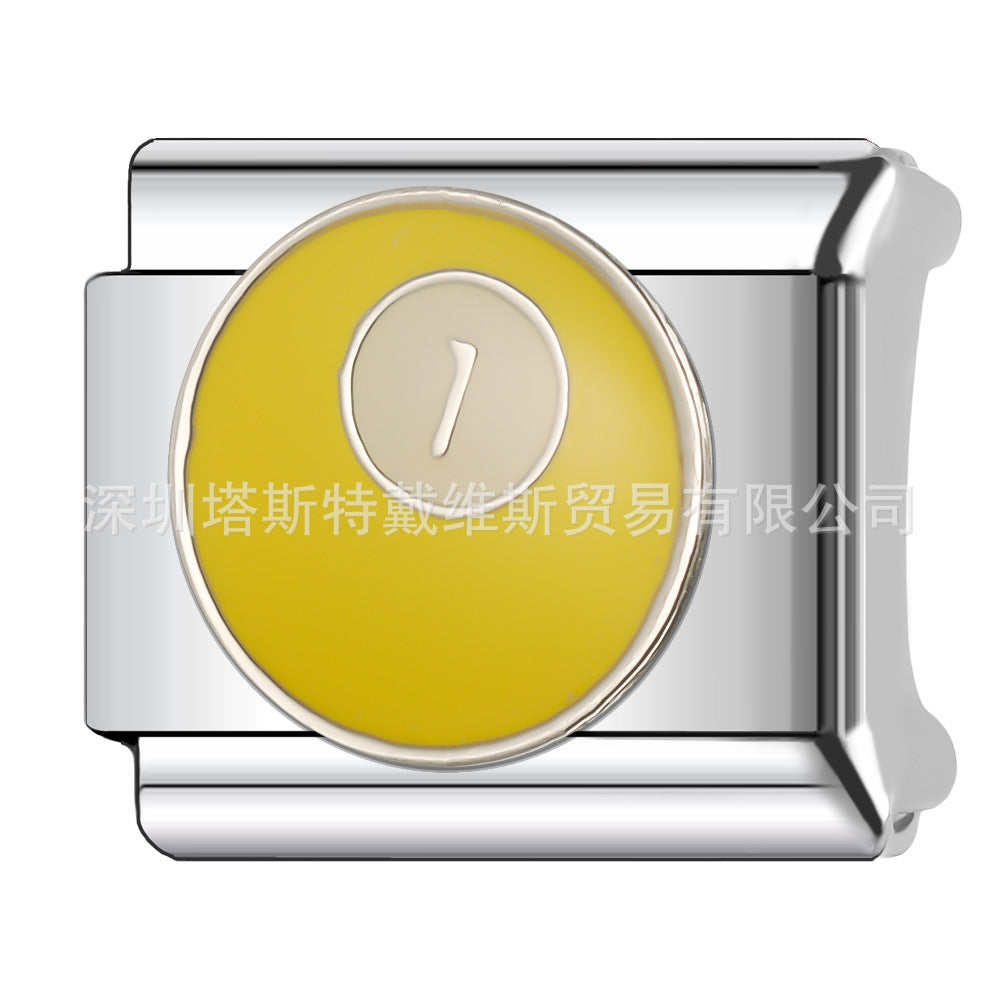 Wholesale 9mm Italian Charm Starter Bracelets DIY square Single Section Creative Stainless Steel Composable Bracelet