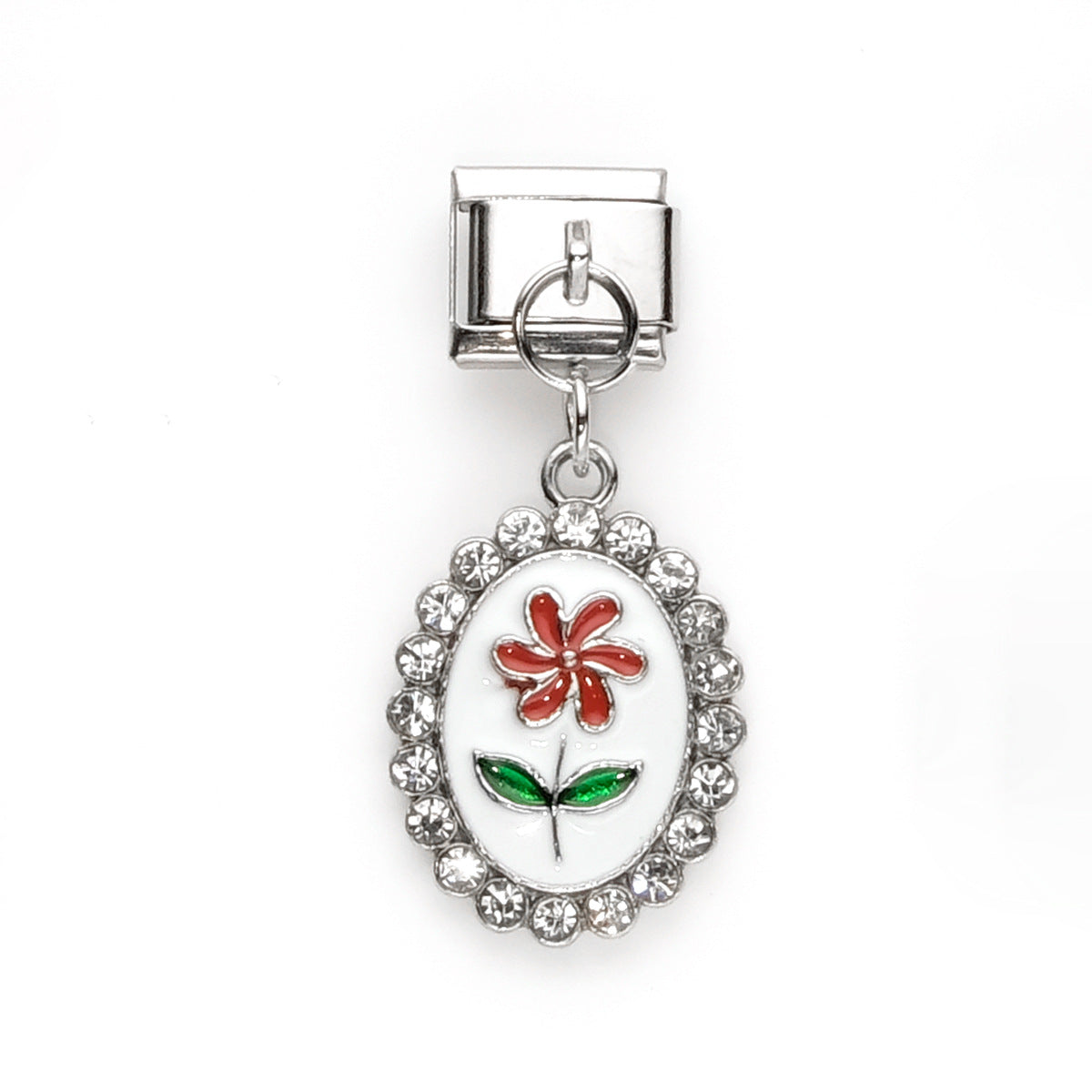 Wholesale 10pcs Italian Charm Bracelet 9mm DIY Splicing Heart Butterfly Pendant Stainless Steel Composable Bracelet