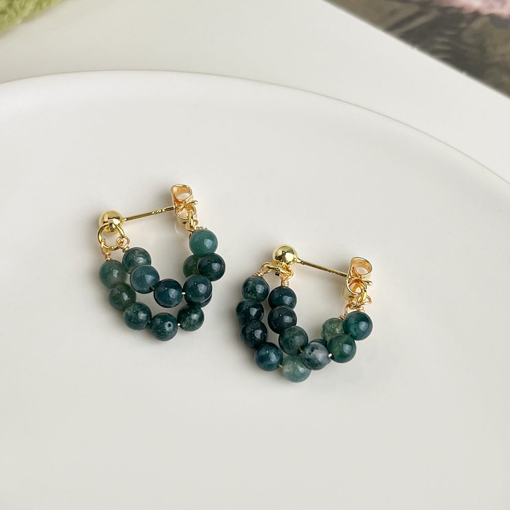 Wholesale  oil drop flower earrings