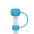 Wholesale 5pcs Candy Color Series 10mm PVC Soft Straw Tube Cap