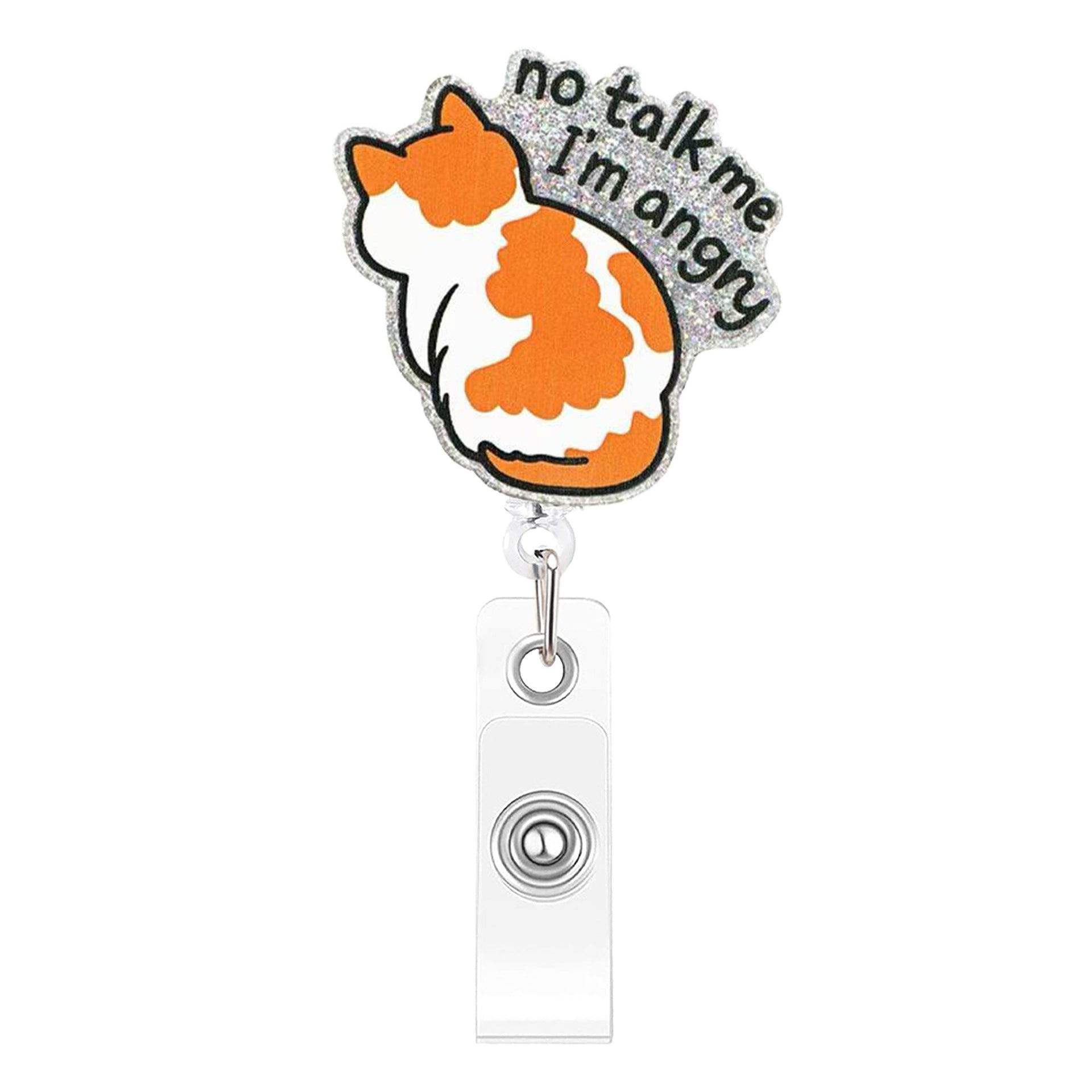 Wholesale Plastic Cartoon Animal Retractable Badge Holder Fun ID Card Holder Easy-Pull Buckle Fashion Accessory for Resale