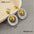 Wholesale Retro style stainless steel earrings with 18k gold and silver color matching earrings