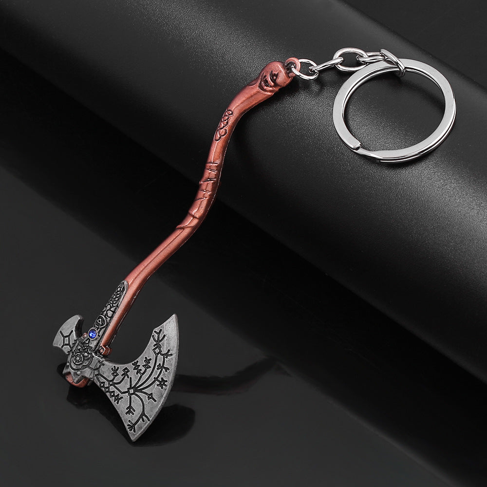 Wholesale  Zinc Alloy Axe Keychain