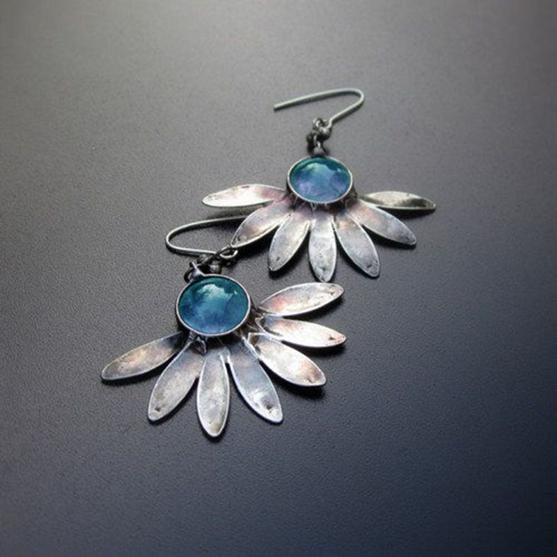 Wholesale Bohemian style plant flower earrings