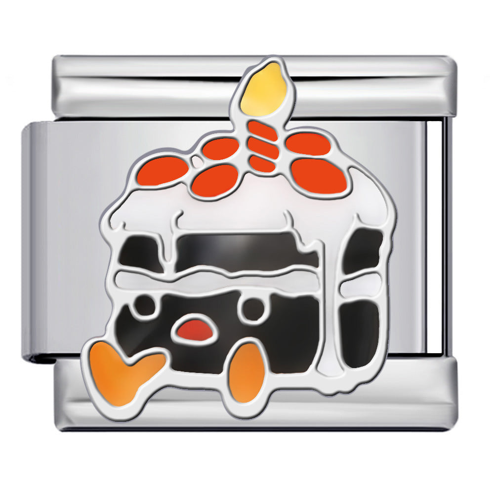 Wholesale 5pcs Italian Charm Bracelet 9mm DIY Splicing Cute Creative Stainless Steel Composable Bracelet