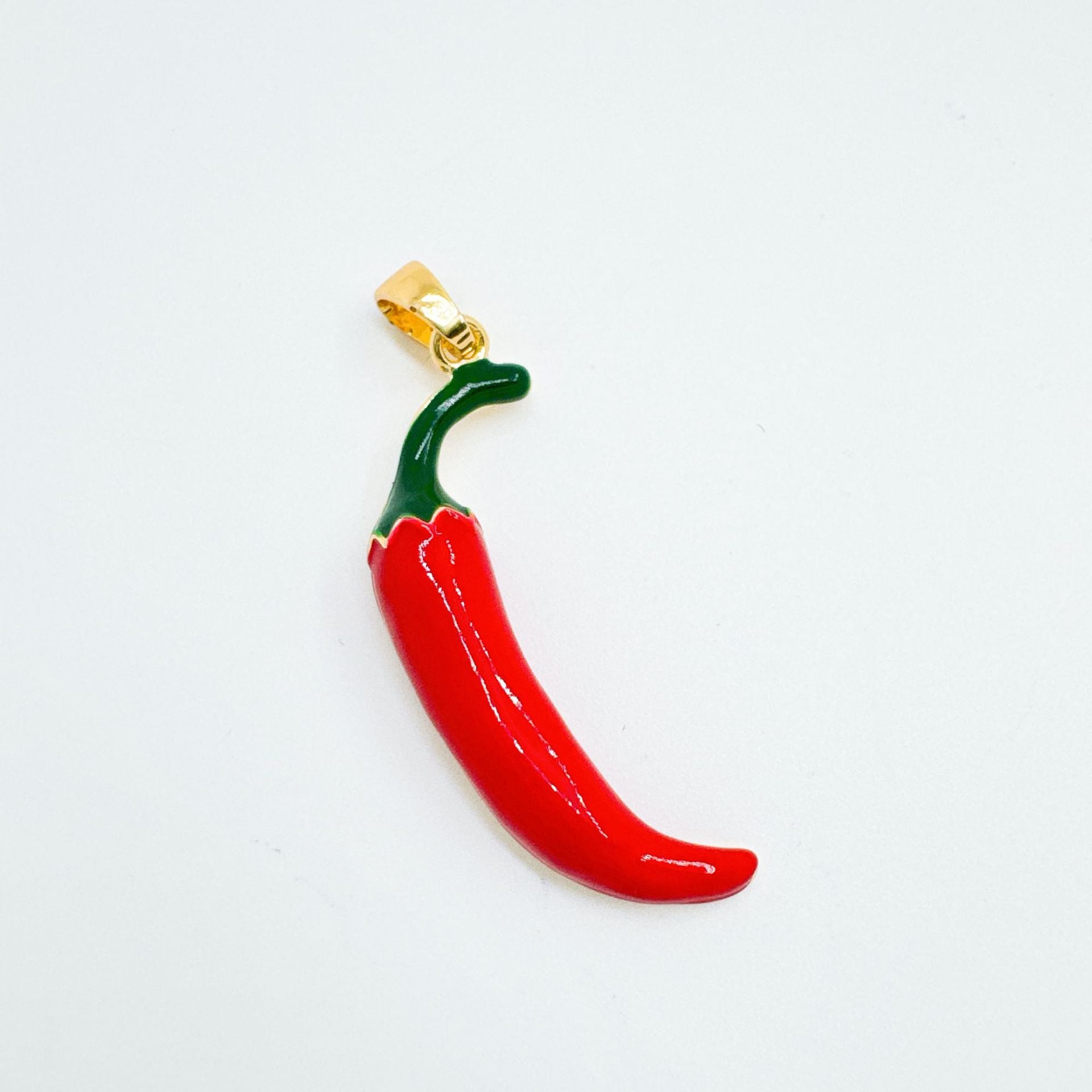 Wholesale Gold Plated Copper Pepper Pendant Necklace Fashion Jewelry Accessory