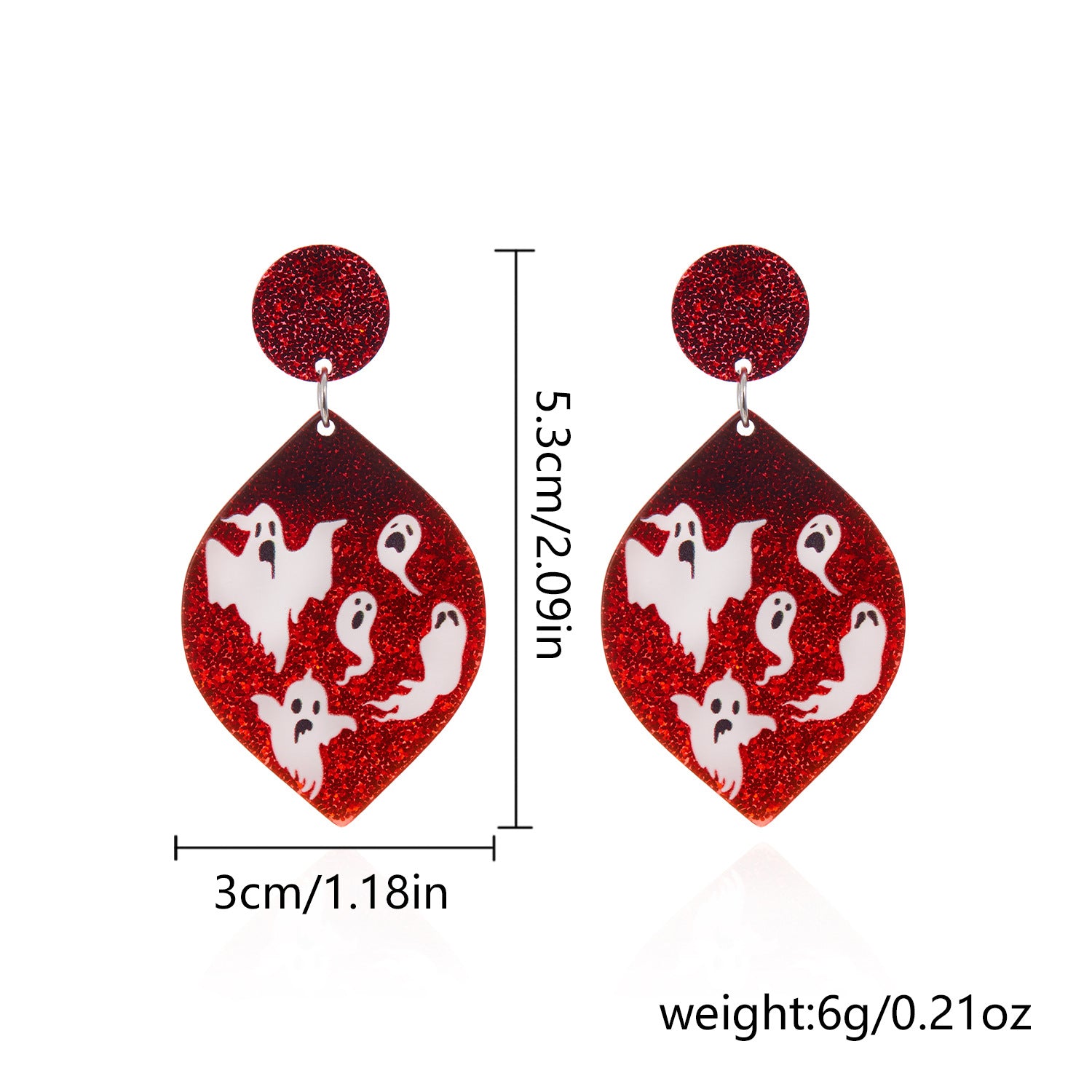 Wholesale Halloween Day Earrings Jewelry Fantasy Ghost Eyes  Acrylic Earrings