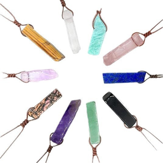 Wholesale Natural Stone Irregular Woven Necklace Polished Geometric Jewelry Accessory For Everyday Wear And Gift
