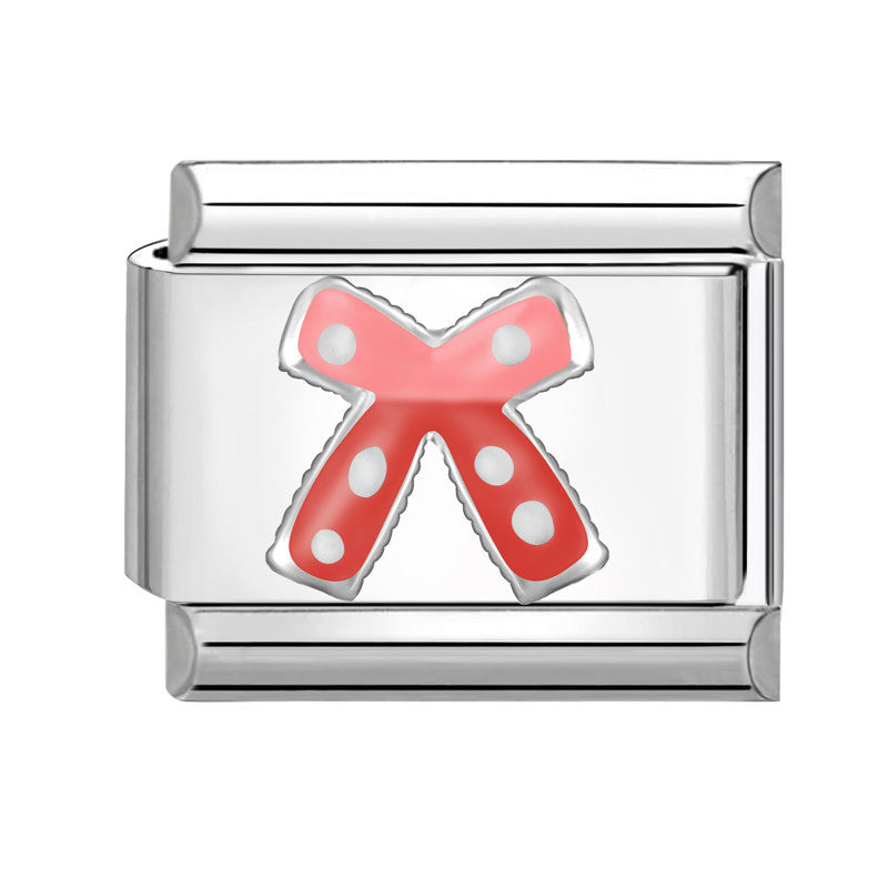 Wholesale Stainless Steel Italian Style Bow Charms,  DIY Bracelet Craft Accessories for Jewelry Making