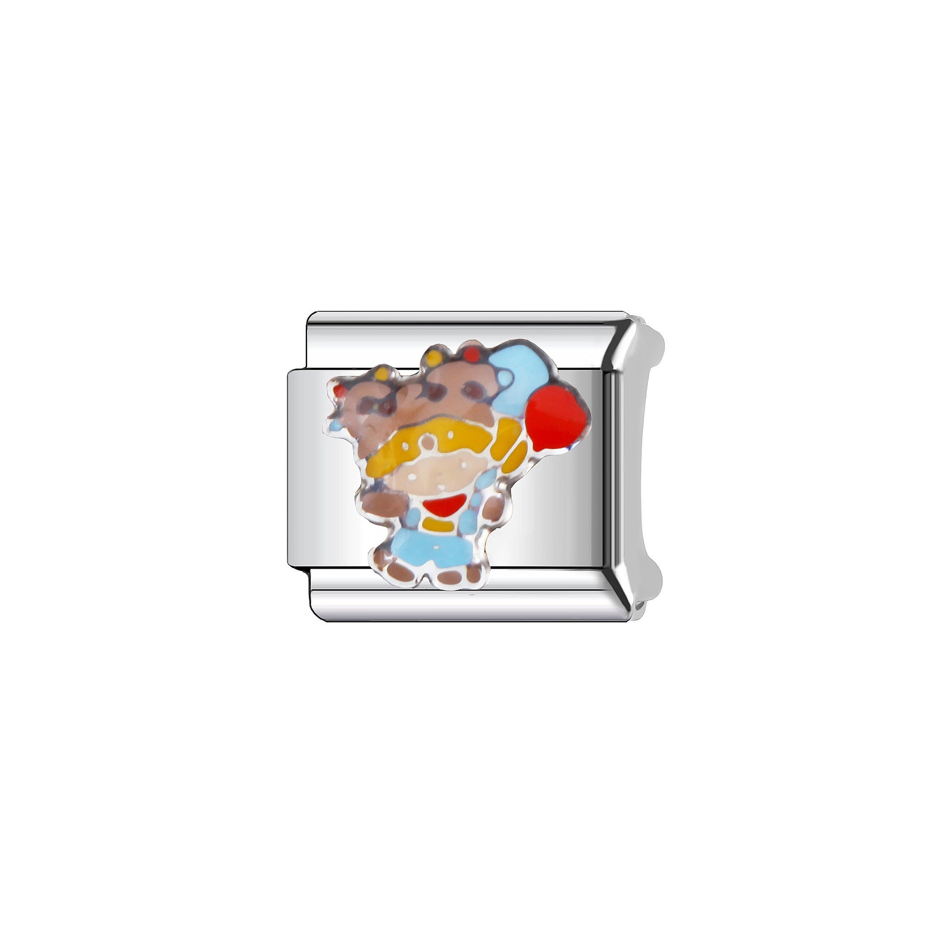 Wholesale  9mm Italian Charm Starter Bracelets DIY square Single Section Creative Stainless Steel Composable Bracelet