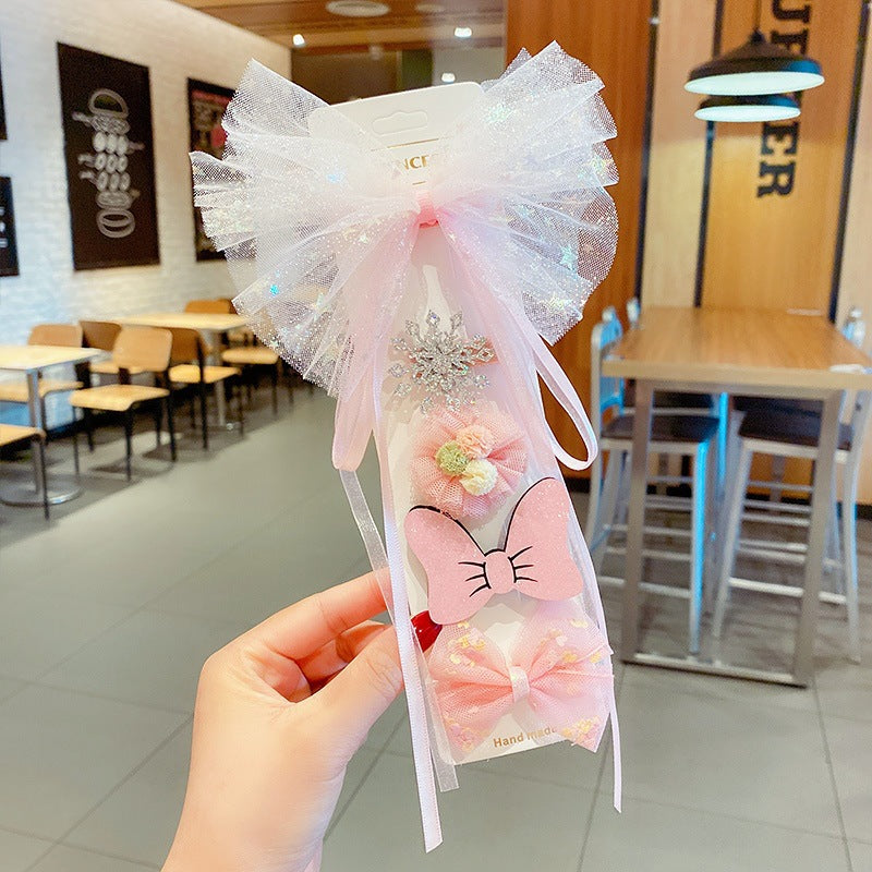 Wholesale Cartoon cute bow hairpin set