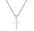 Wholesale Stainless Steel Double Twist Chain Cross Pendant Necklace