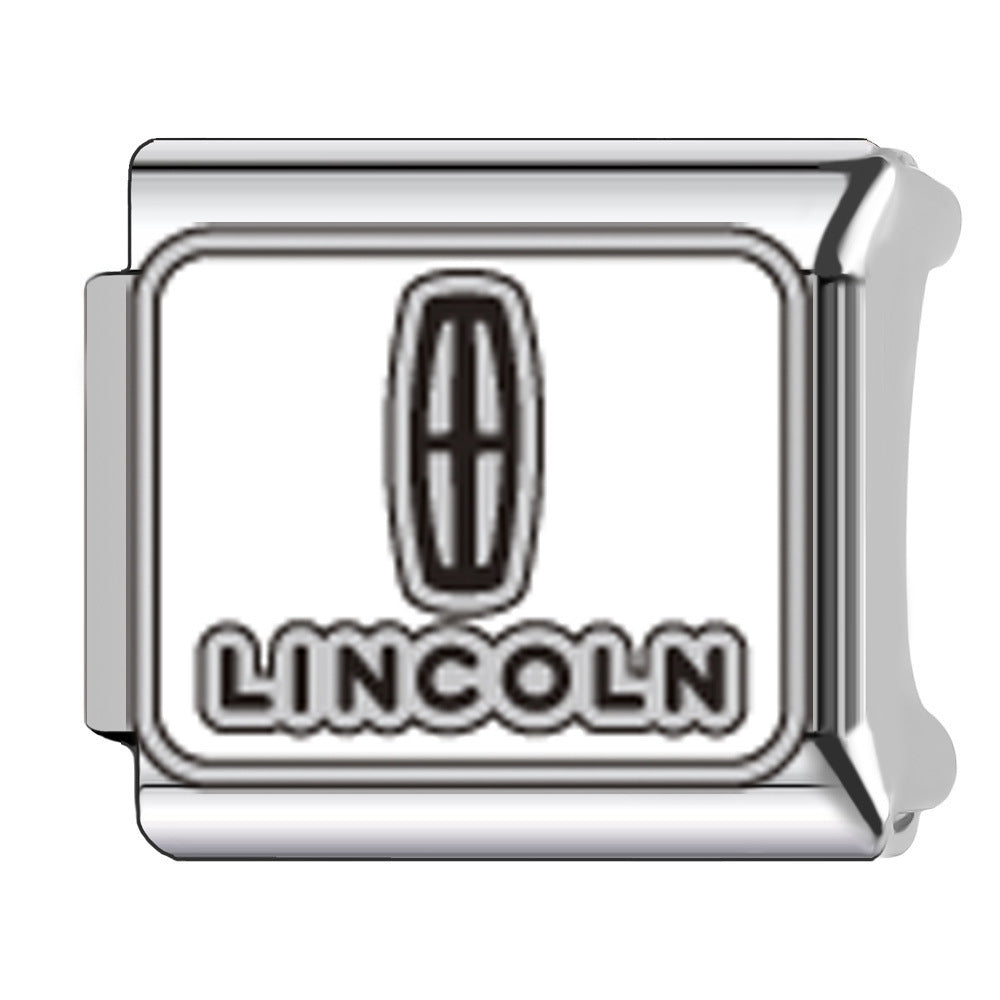 Wholesale Car Logo Stainless Steel DIY Beaded Bracelet,  Unisex Fashion Accessory for Travel Gifts