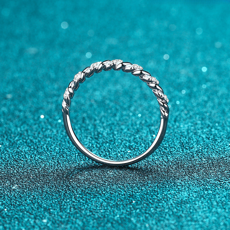 Wholesale 925 sterling silver Diamond row ring