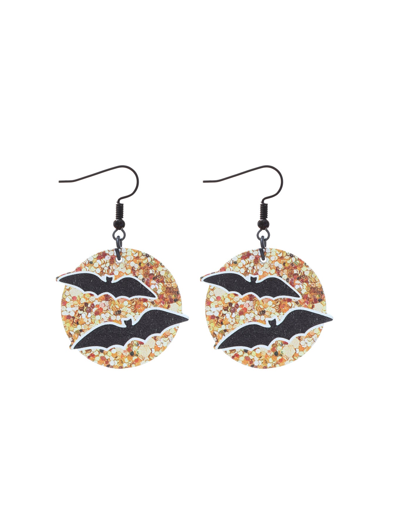 Wholesale Wood Flower Skull Pumpkin Earrings