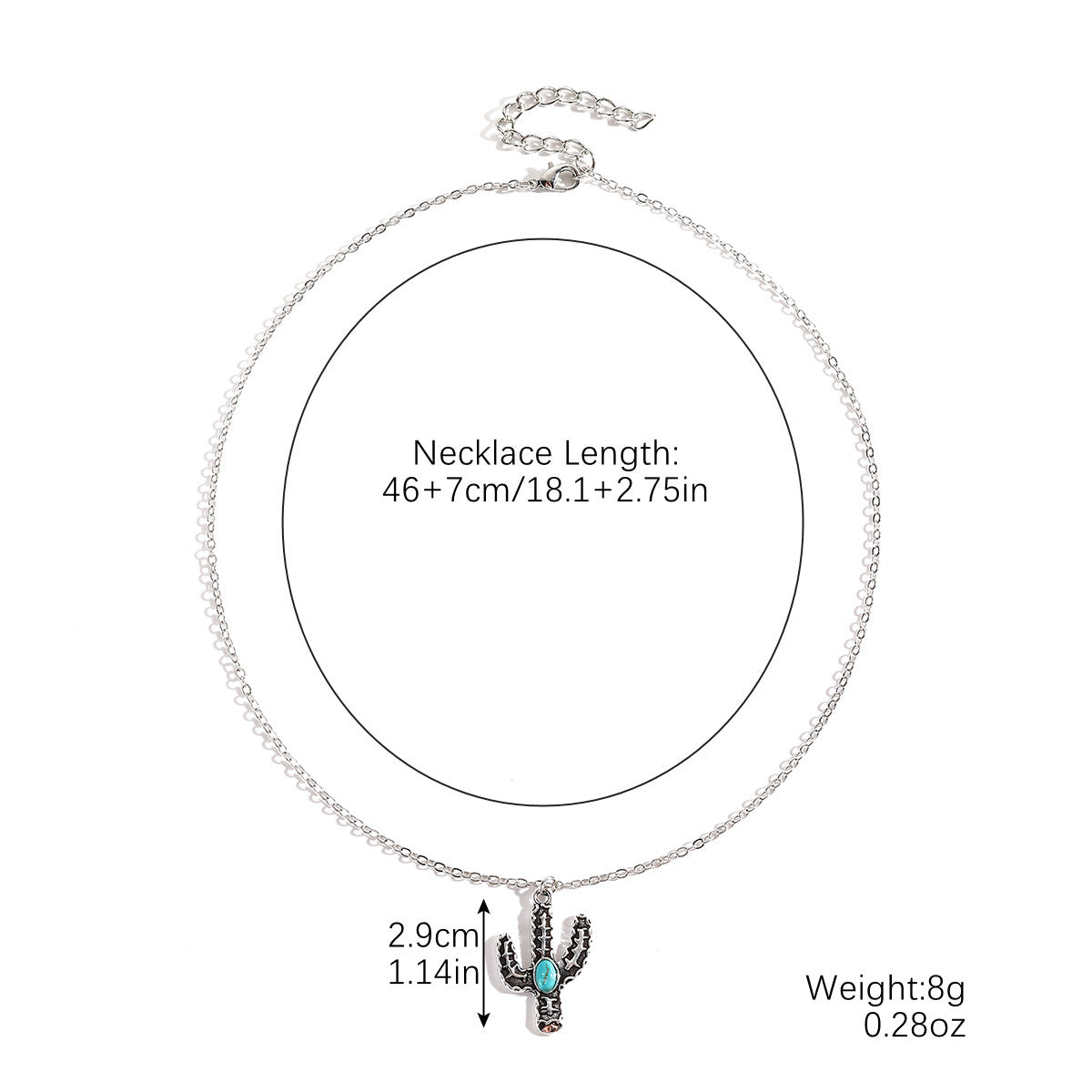 Wholesale Turquoise Necklace Ethnic Style Cross Autumn and Winter Melard Layered Fashion Retro Necklace