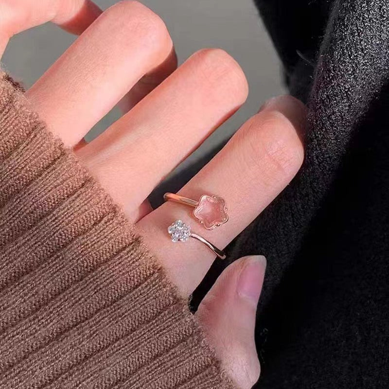 Wholesale  pink cute monster ring