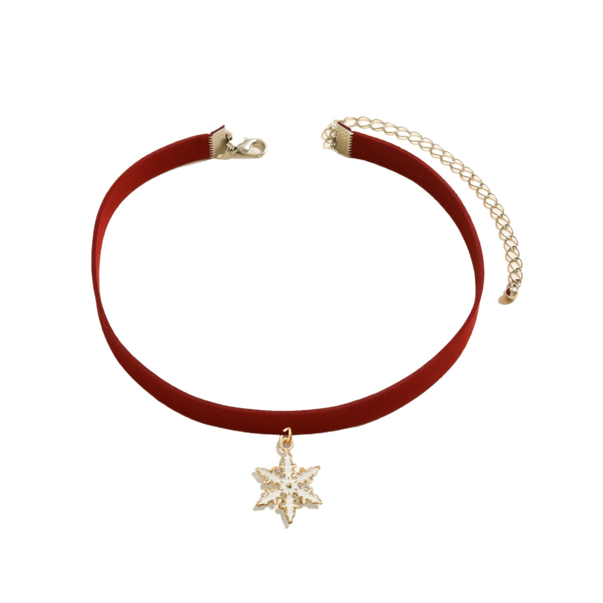 Wholesale Velvet Christmas pendant cartoon  necklace