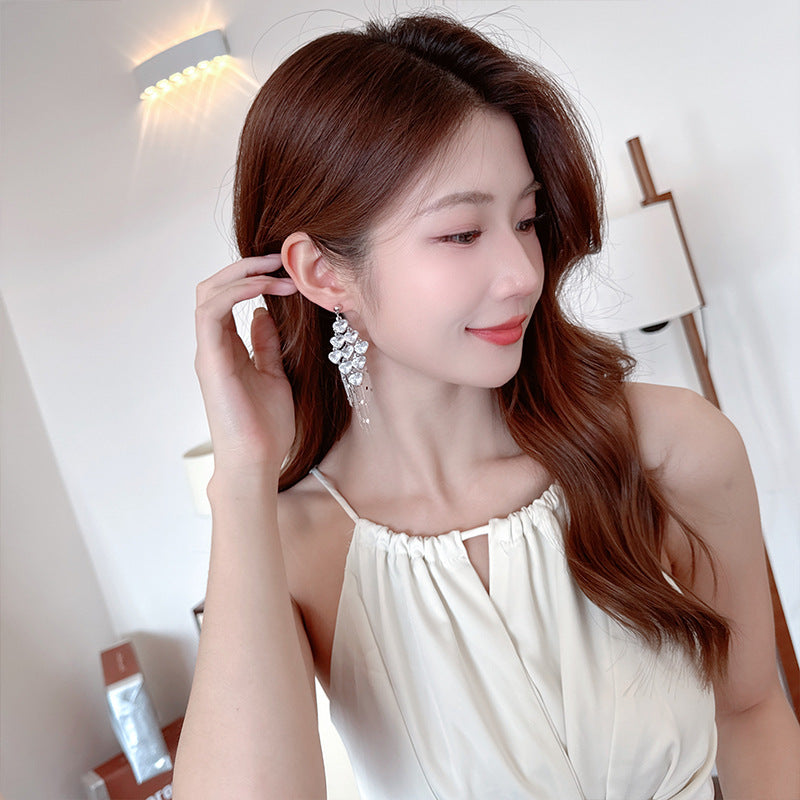 Wholesale  Luxury Fashion Earrings Super Flash Zircon Sweet Earrings