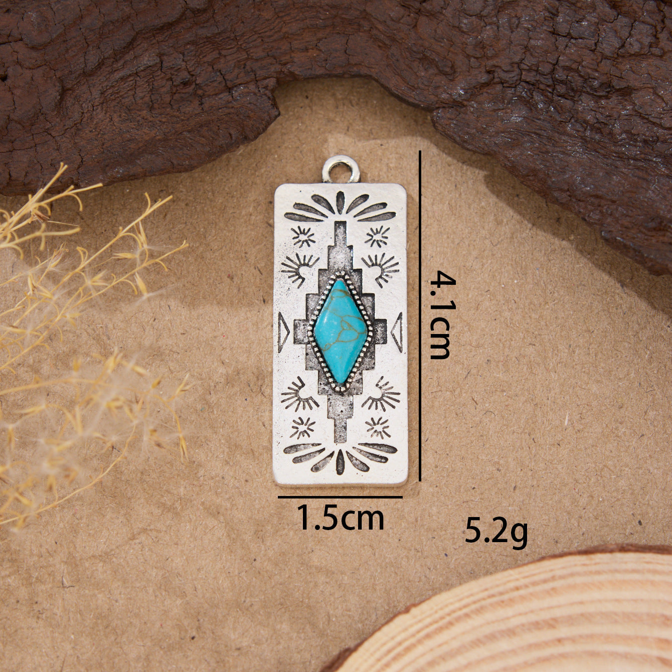 Wholesale Vintage Bohemian Turquoise Inlaid Jewelry DIY Accessories