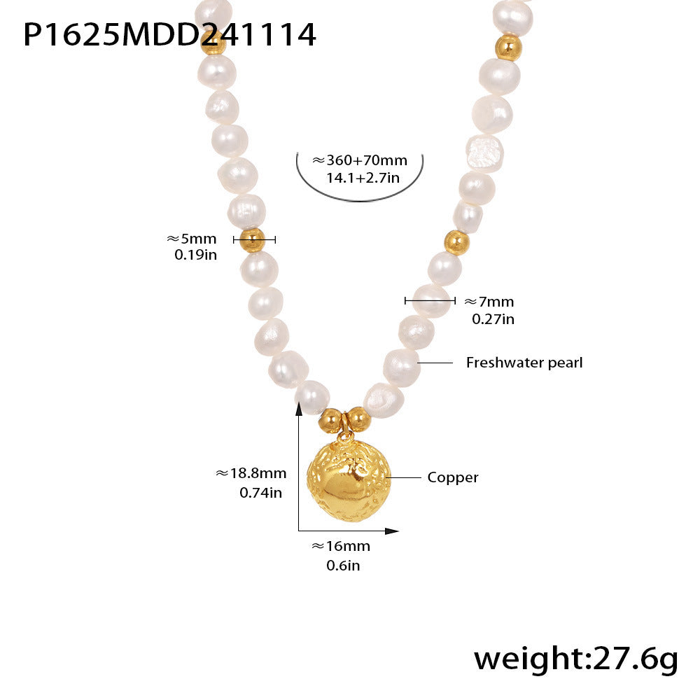 Wholesale  Natural Freshwater Pearl Handmade Beaded Clavicle Necklace