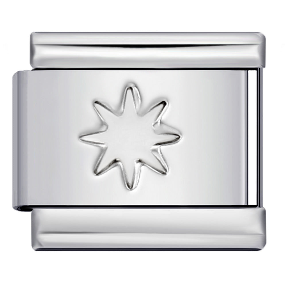 Wholesale Italian Charm Bracelet 9mm DIY Splicing Removable Silver Stainless Steel Composable Bracelet