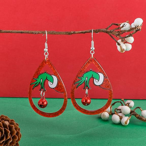 Wholesale Christmas jewelry  acrylic earrings