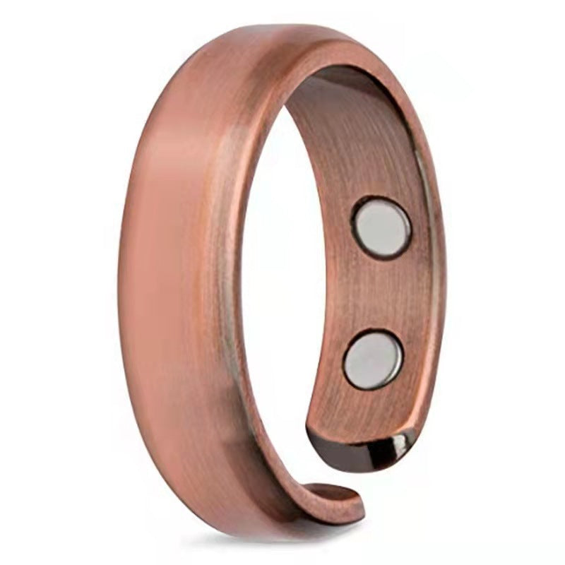 Wholesale  Double Magnet Ring Metal Glossy Creative Jewelry