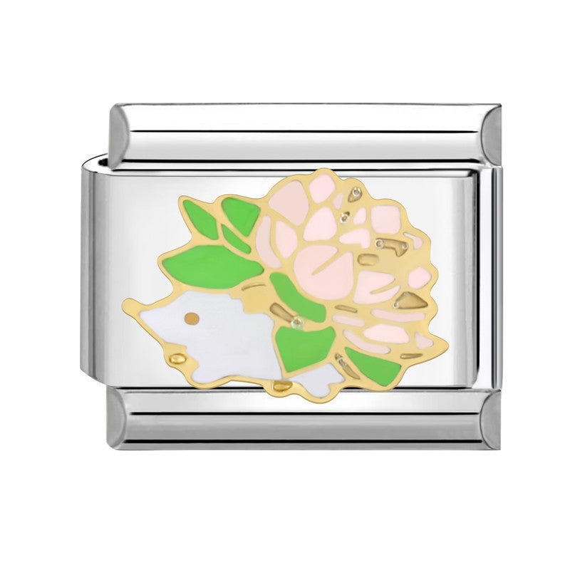 Wholesale Italian Charm Bracelet 9mm DIY Splicing Removable Green Series Titanium Steel Composable Bracelet