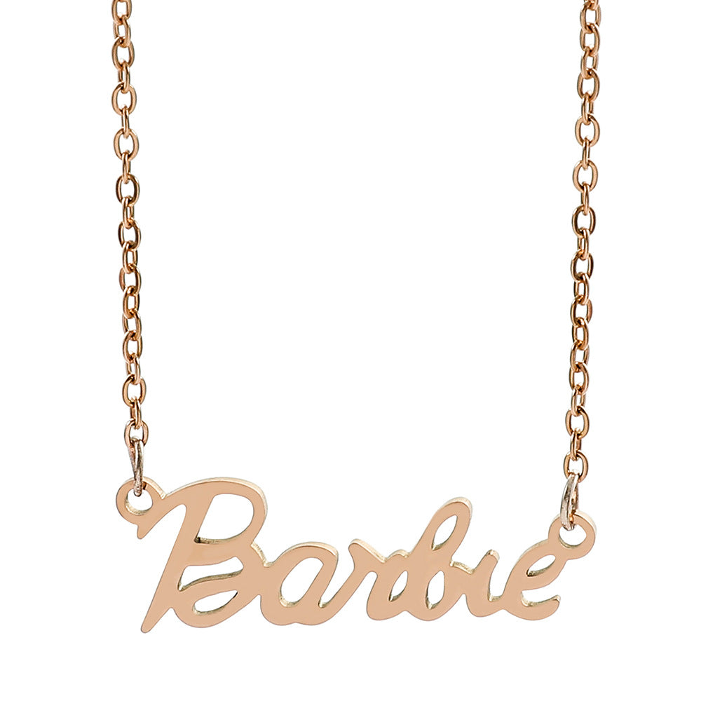 Wholesale Cartoon Anime Cute Titanium Steel Necklaces ACC-NE-YBY005