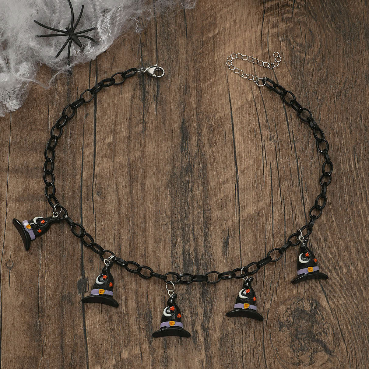Wholesale Halloween Creative Pumpkin Ghost Pendant Necklaces Choker Necklaces ACC-NE-JunJie009