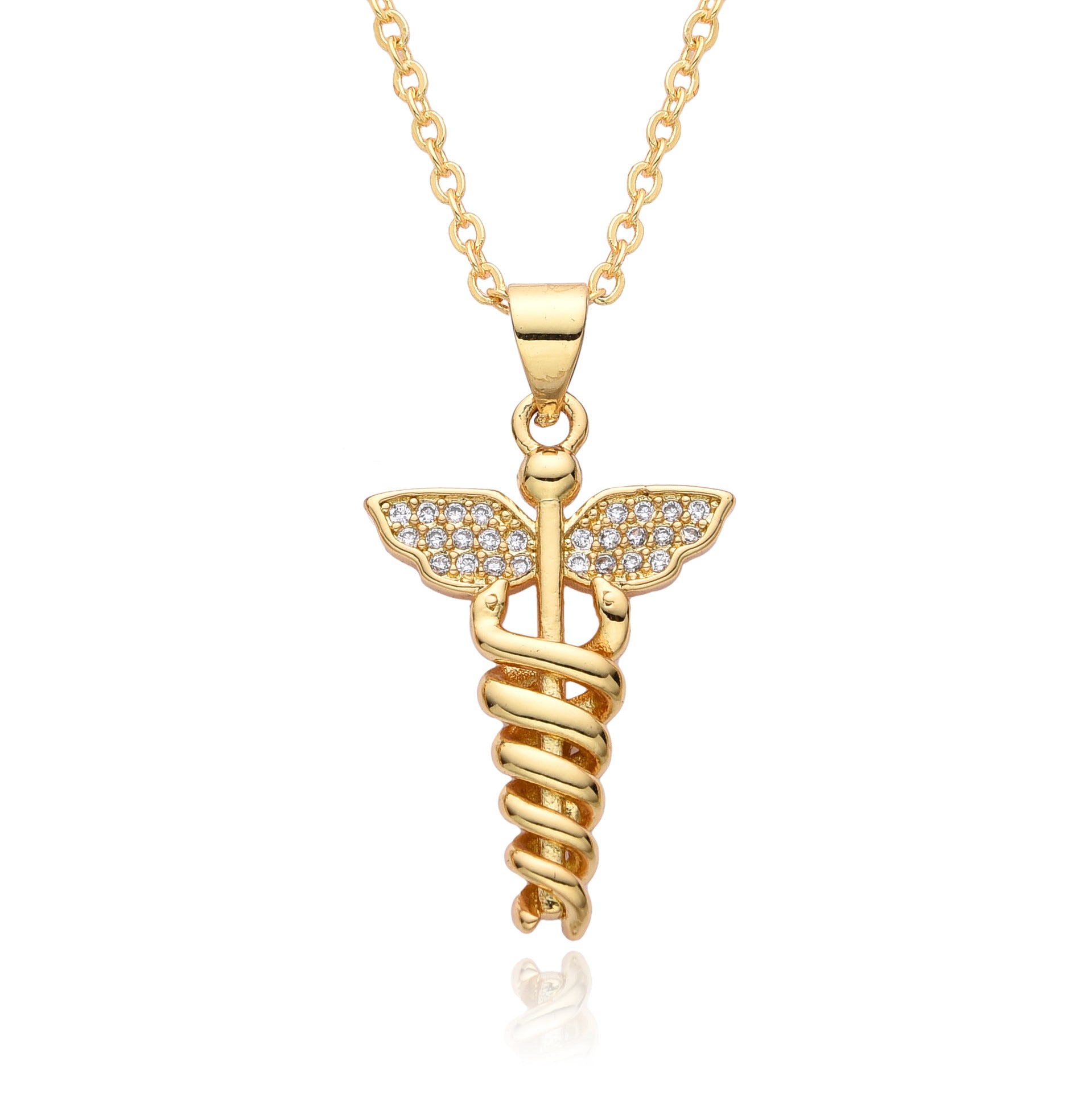 Wholesale retro cross micro inlaid zircon copper gold-plated necklace