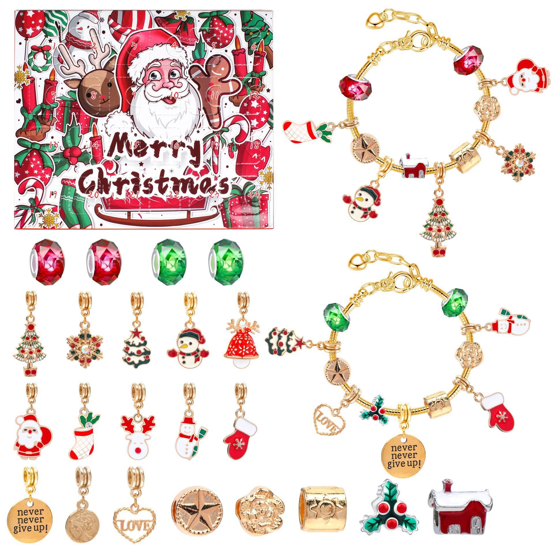 Wholesale Christmas Creative Blind Box Earrings Bracelet ACC-BT-HuaNa001