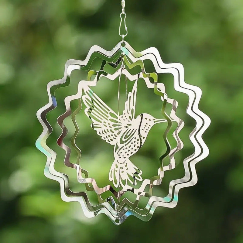 Wholesale Rotating Butterfly Heart Wind Chime