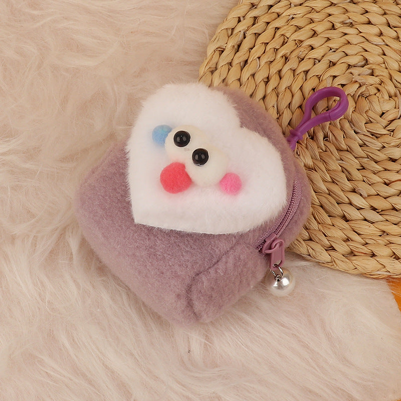 Wholesale Cartoon 3D Plush Mini Coin Purse Keychain Keychain Wallet ACC-KC-HuoFan002