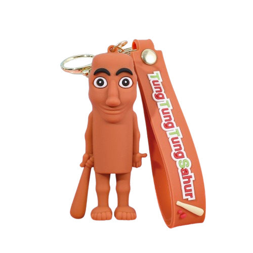 Wholesale Cute cartoon silicone keychain