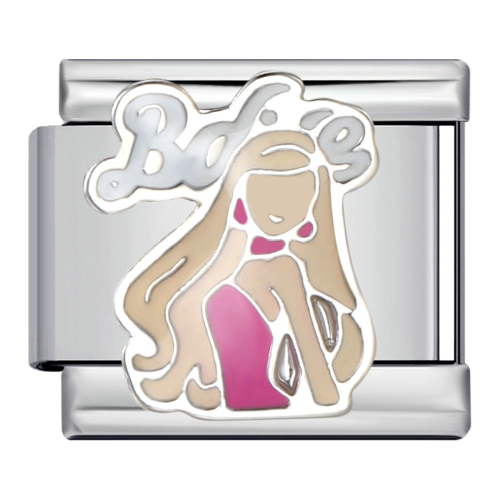 Wholesale Italian Charm Bracelet 9mm DIY  Spliced Strap  Creative Stainless Steel Composable Bracelet