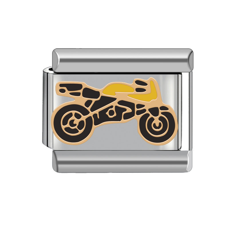 Wholesale Italian Charm Bracelet Stainless Steel Bracelet 9mm DIY Pattern Free Stitching Detachable Composable Bracelet ACC-BT-JL004