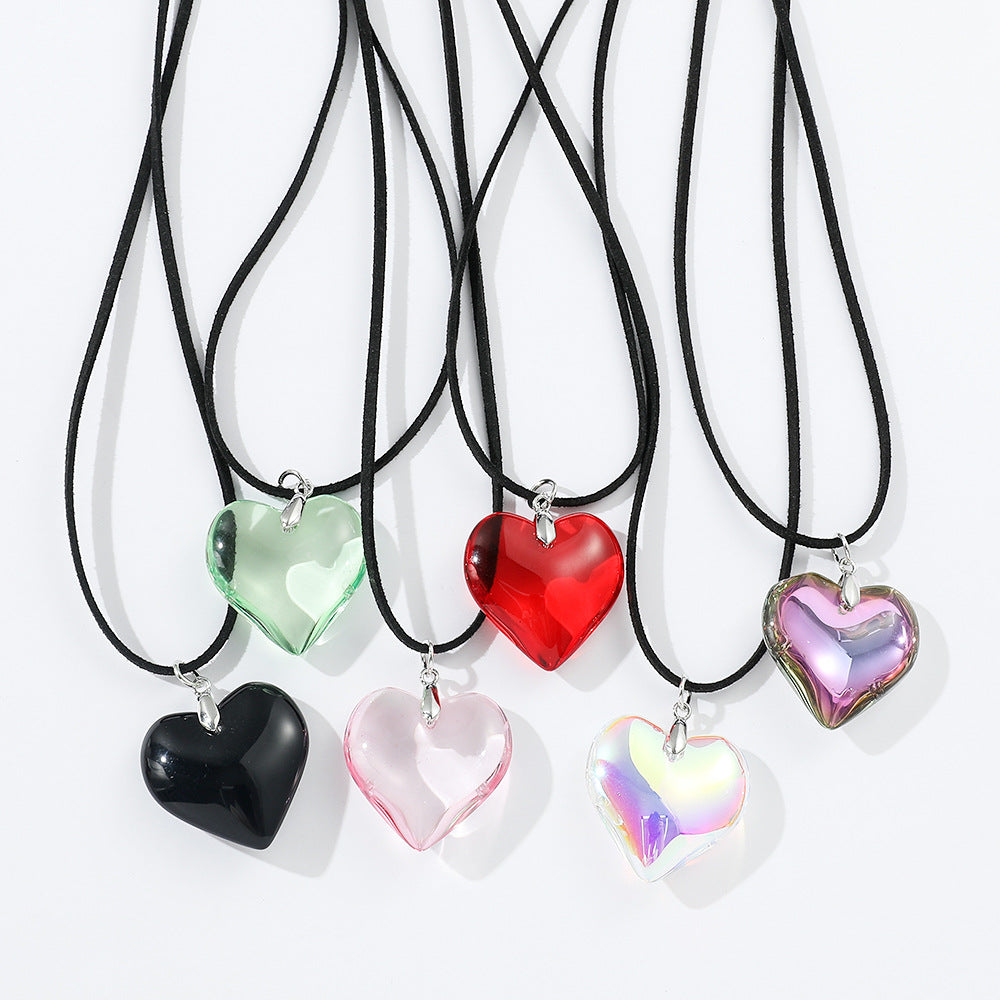 Wholesale double layer simple bow love necklace