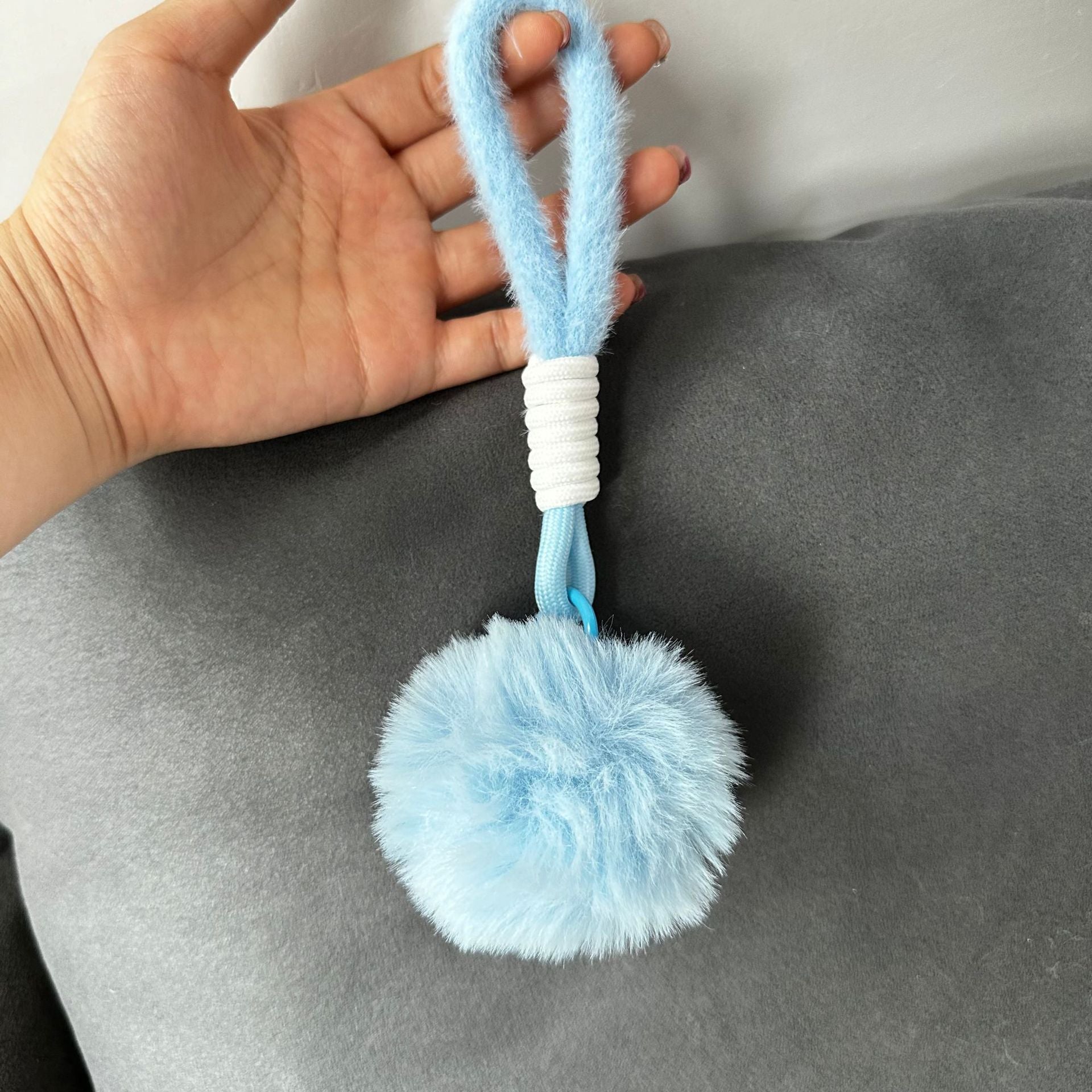 Wholesale Plush Hand Rope  Love Pendant Soft Cute Keychains