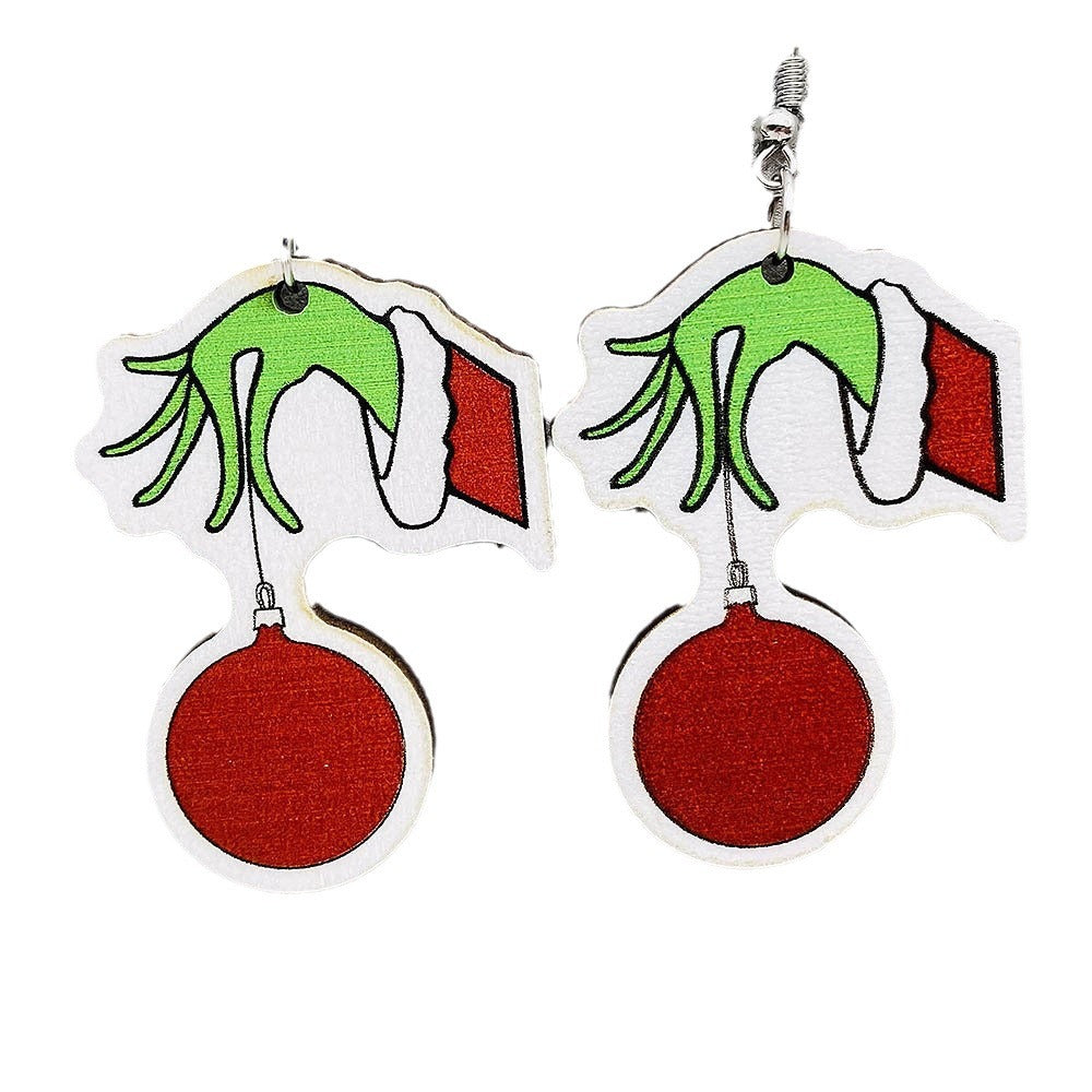 Wholesale Christmas Wood Earrings ACC-ES-AnDao009