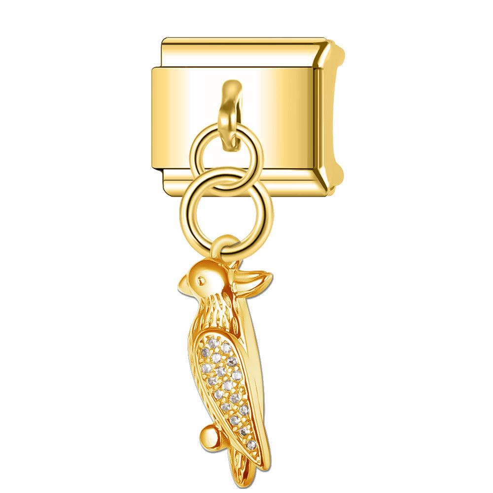 Wholesale Italian Charm Bracelet 9mm DIY Splicing Pendant Stainless Steel Composable Bracelet