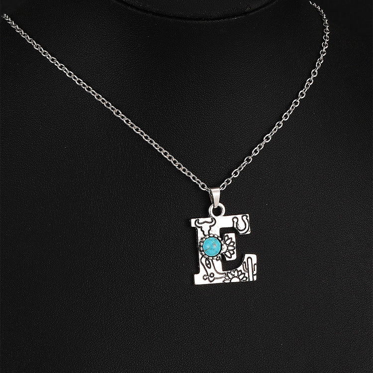 Wholesale Bourbon Mia Style English Letter Necklace ACC-NE-Yuj001